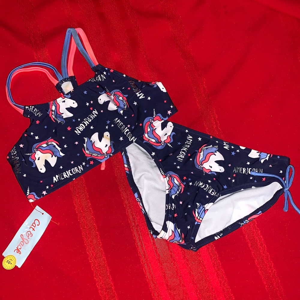 Cat & Jack 2-Piece Swimsuit ‘Americorn’